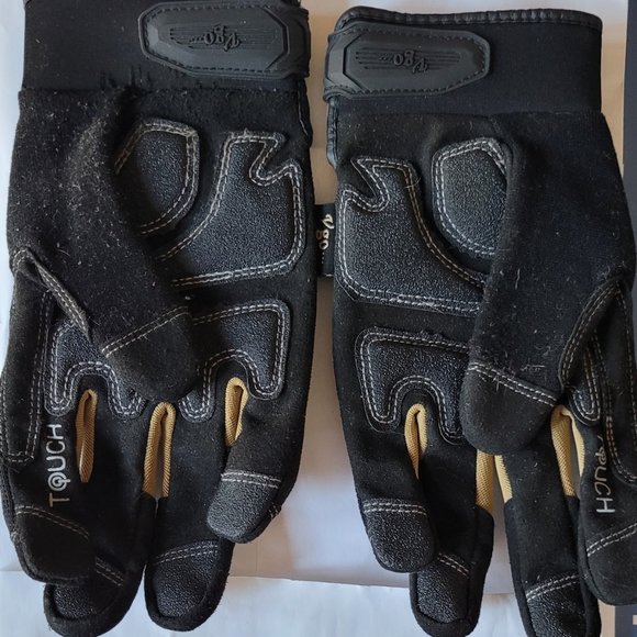 Heavy-Duty Synthetic Leather Work Gloves - Picture 2 of 2